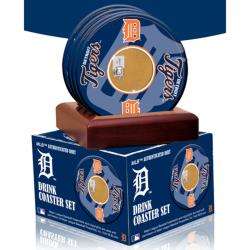 Steiner Sports Detroit Tigers Coasters w/ Game Field Dirt (Set of 4 