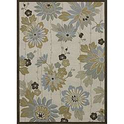 Roma Indoor/ Outdoor Multi color Floral Rug (52 x 75)  Overstock 