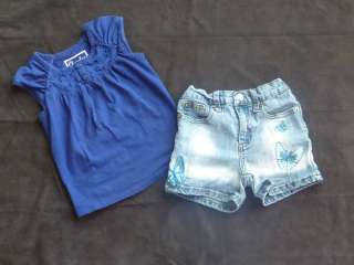 Cherokee 3T navy top & Zana Di 3T jean shorts