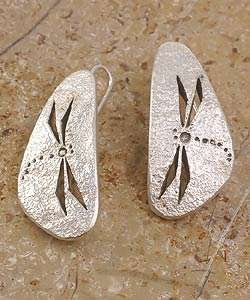   Silver Lakota Dragonfly Earrings (Native American)  