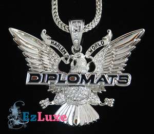 The Diplomats Eagle DIPSET Pendant Hip Hop Necklace NYC  