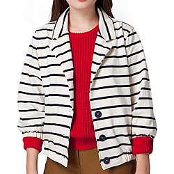 American Apparel Sailor Wide Stripe Jacket  Overstock