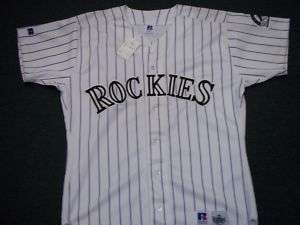 COLORADO ROCKIES AUTHENTIC RETRO RUSSELL JERSEY SIZE 44  