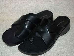 Womens BareTraps Outsmart Leather Sandals Black Sizes 8.5 9 New  