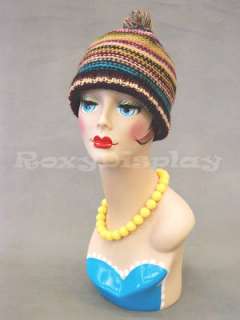 Mannequin Head Bust Wig Hat Jewelry Display #VF001  