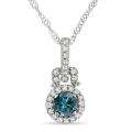 Sterling Silver 1ct TDW Diamond Glitter Ball Necklace (H I, I1 I2 