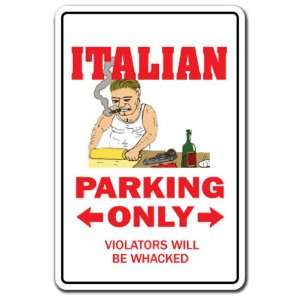  ITALIAN ~Novelty Sign~ parking italy mafia mobster gift 
