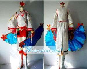 Dynasty Warriors 4 Xiao Qiao Anime Cosplay Costume  