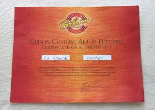ALL ORIGINAL 2004 GIBSON SG Special, Custom Shop Historic Reissue [Pre 