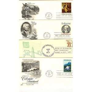 USA First Day Covers: George Washington, Marquis de LaFayette, Liberty 