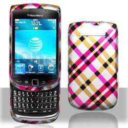 Premium BlackBerry Torch 9800 Hot Pink Plaid Case  Overstock