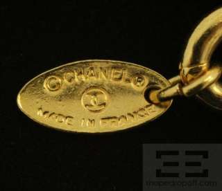 Chanel Vintage Gold Tone Monogram Coin Bracelet  