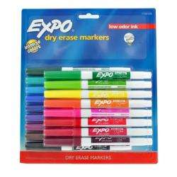 Expo Low Odor Fine Tip Dry Erase Markers (Pack of 17)  Overstock