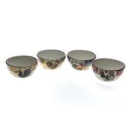   Lille Rooster 5.5 in Ice Cream Bowls (Set of 4)  