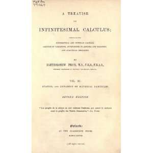  A Treatise On Infinitesimal Calculus Containing 