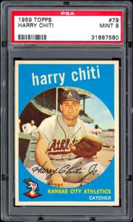 1959 Topps #79 Harry Chiti PSA 9 MINT  