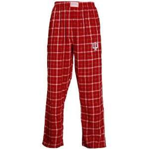  Indiana Hoosiers Crimson Plaid Tailgate Pajama Pants 