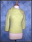 BEBE Lime Green 70% Angora Super Soft Fluffy Furry Sweater Size Medium
