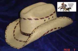 Cowboy Hat   Childs Palm Leaf Chesney Style  