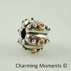 New Authentic Pandora Two Tone SS Gold Charm Salmon Pink Fusion Clip 