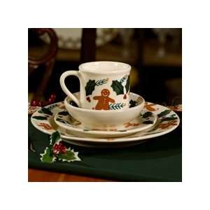  Gingerbread 4 Piece Place Setting by Hartstone Pottery 