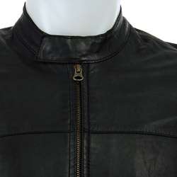 French Connection Mens United Kingdom Leather Jacket  Overstock
