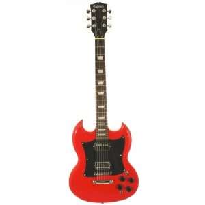  Badaax SG1 Electric Guitar in Red with FREE case Musical 