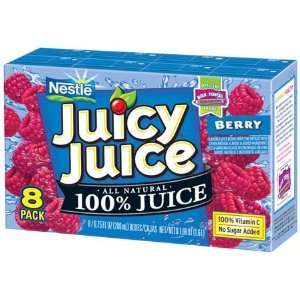 Juicy Juice 100% Juice Berry 6.75 Oz   4 Grocery & Gourmet Food