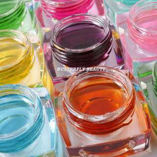 12 pcs of different colors glaze UV builder gel.