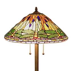 Tiffany style Green Dragonfly Floor Lamp  Overstock