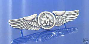Helicopter Pilot Wings   Solid Sterling Silver  