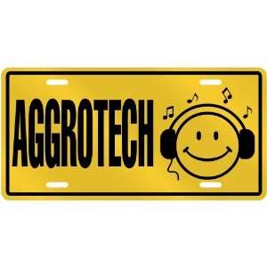   LISTEN AGGROTECH  LICENSE PLATE SIGN MUSIC