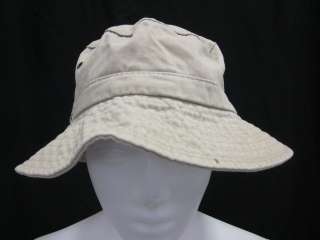 LACOSTE Tan Khaki Bucket Hat  