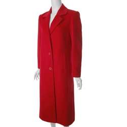 Jonathan Michael by Adi Womens Full length Red Wool Coat  Overstock 