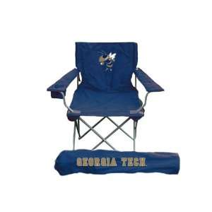  Georgia Tech GT Outdoor Folding Travel Chair: Sports 