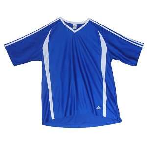 Mens Adidas 3 Stripes Shirt Race Blue:  Sports & Outdoors
