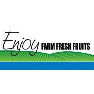  3x6 Vinyl Banner   Farm Fresh Fruit: Everything Else