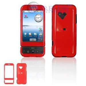   G1/Dream Cell Phone Trans. Red Protective Case Faceplate Cover: Cell