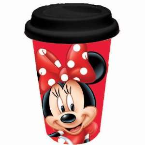 Disney Minnie All About Me Ceramic Travel Mug:  Kitchen 