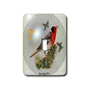 SmudgeArt Bird Art Designs   Red Faced Warbler   Light Switch Covers 