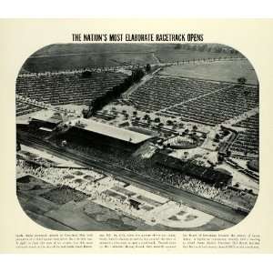  1937 Print Opening Santa Anita Racetrack Handicap Hal 