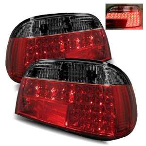  95 01 BMW E38 7 Series Red/Smoke LED Tail Lights 