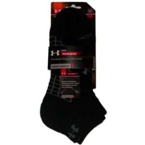  Under Armour Training Heat Gear Socks Two Pair Black (L 