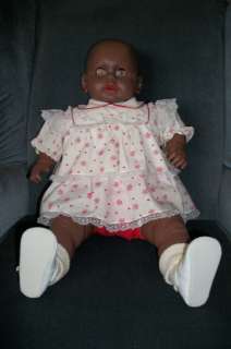 AFRICAN AMERICAN OOAK BABY DOLL / DISPLAY SOFT BODY 23 HOLIDAY PRICE 