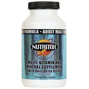   Mens Multi Vitamin & Mineral Supplement W/ Daily Detox Blend 120 Caps