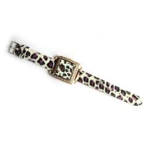   Watch Leopard Pattern Leather Band Wrist Watches:  Sports