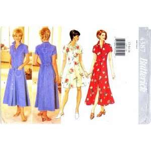  Butterick 4387 Sewing Pattern Misses Flared Princess Dress 