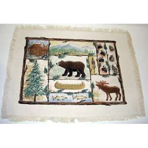 Cabin Fever Fringed Place Mat