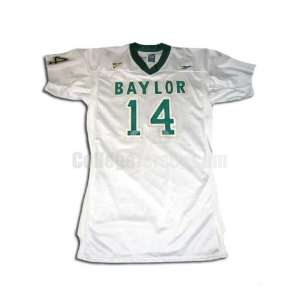   No. 14 Game Used Baylor Reebok Football Jersey