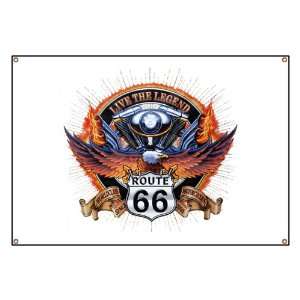  Banner Live The Legend Eagle and Engine Route 66 
